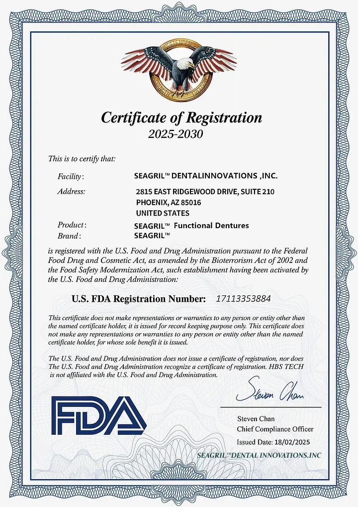 Custom-Fit Full Functional DenturesMake you more confident-Made in the USA