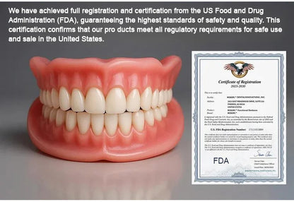 🔥 ENDS TODAY 80% OFF🔥 HazyGalaxy™ Custom-Fit Dentures 🦷Smile with Confidence