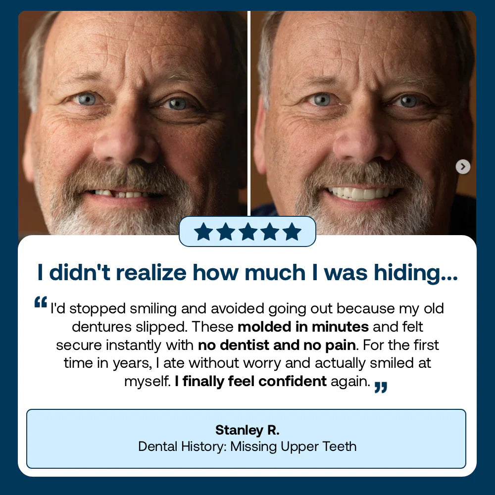 Custom-Fit Full Functional DenturesMake you more confident-Made in the USA