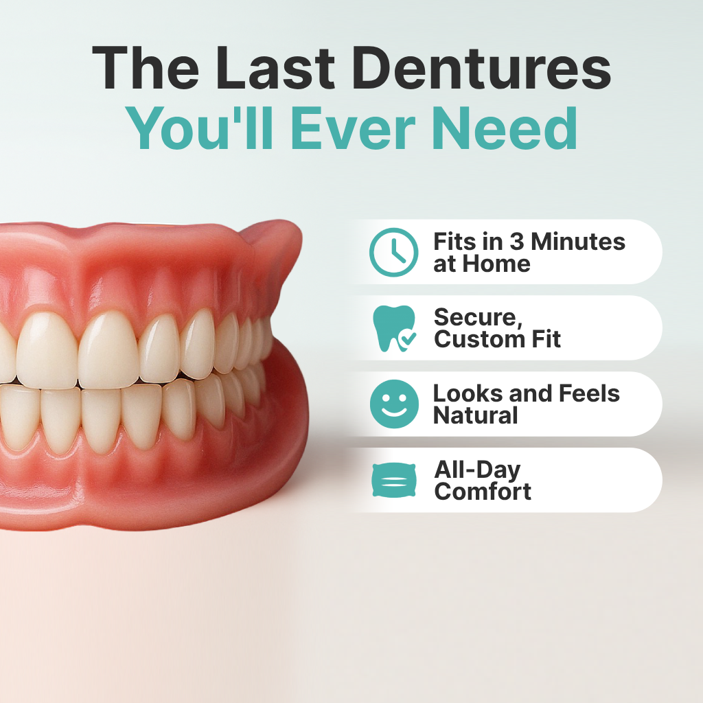 Custom-Fit Full Functional DenturesMake you more confident-Made in the USA